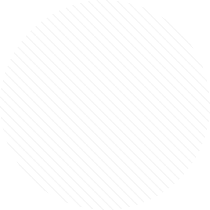 A circular pattern of lines and dots on black.