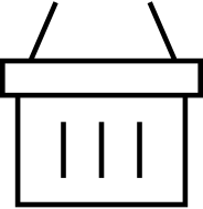 A black background with a white circle in the middle.