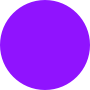 A purple circle with green background